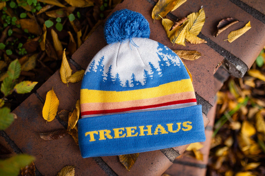 Retro Treehaus Pom Beanie